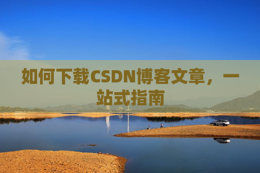 如何下载CSDN博客文章，一站式指南
